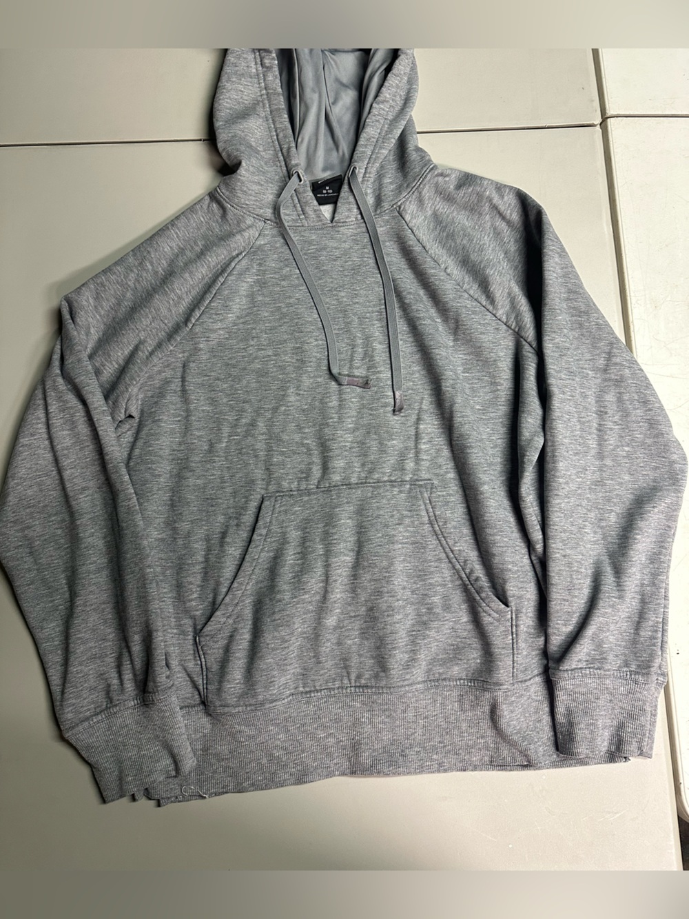 Women’s Gray Pullover Hoodie with Front Pocket Sz M